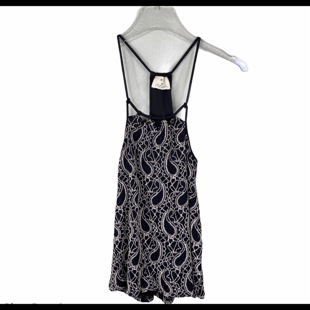 Pins & Needles Anthro Paisley Lace Tank Halter Top